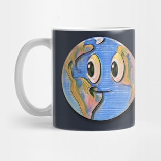 Painted Earth Cartoon Mug